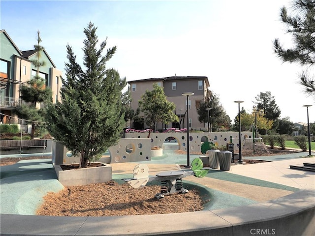 view of community with a playground