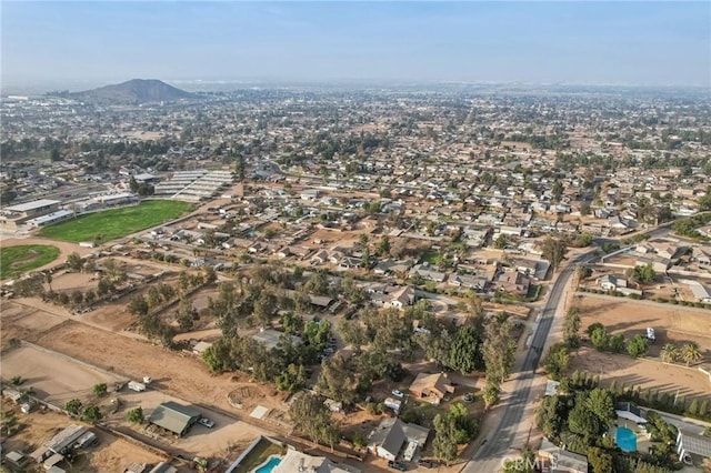 bird's eye view featuring a mountain view