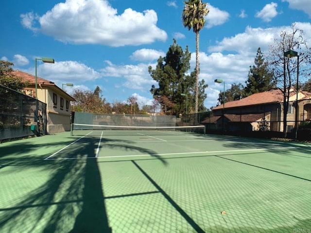 view of tennis court