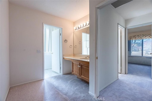 bathroom featuring vanity