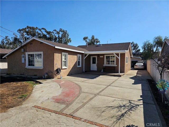 view of ranch-style house