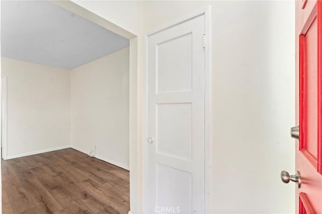 interior space featuring dark hardwood / wood-style flooring