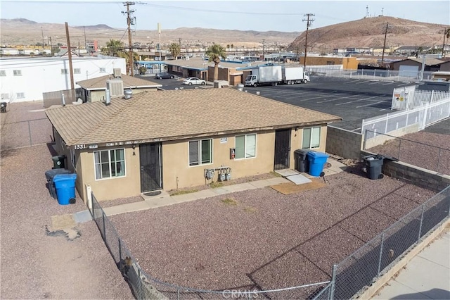 exterior space with a mountain view