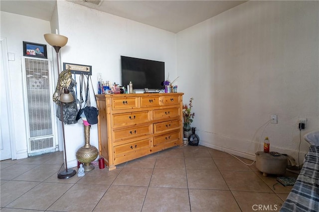 view of tiled bedroom