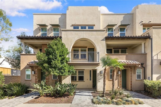 view of pueblo-style home