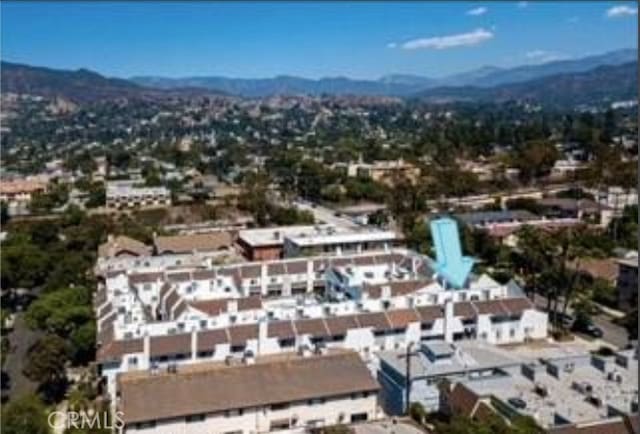 aerial view featuring a mountain view