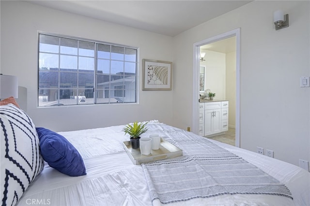 bedroom with ensuite bathroom