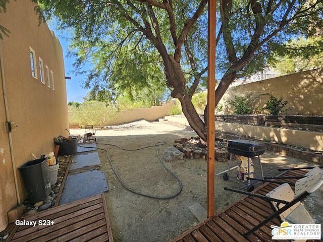 view of yard with a patio