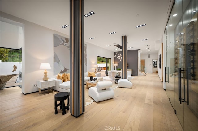 bedroom featuring light hardwood / wood-style floors