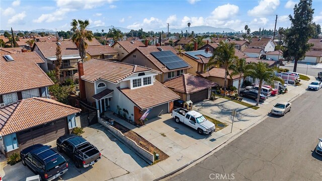 bird's eye view with a residential view