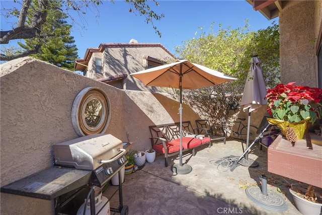 view of patio / terrace featuring area for grilling