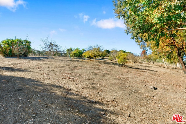 view of yard featuring a rural view