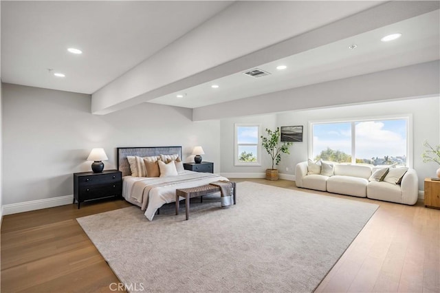 bedroom featuring hardwood / wood-style floors