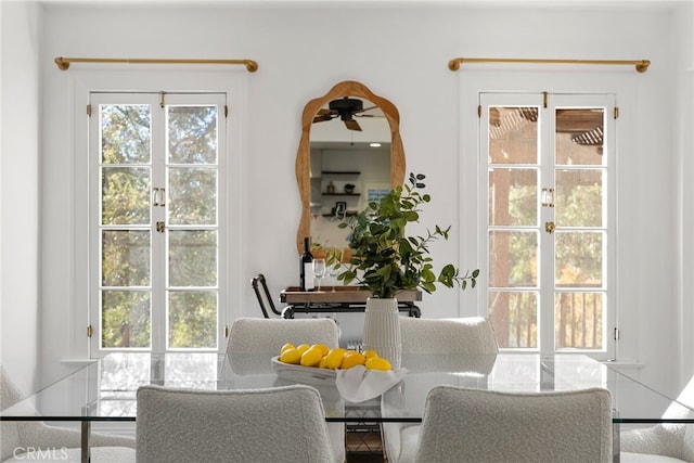 view of dining room