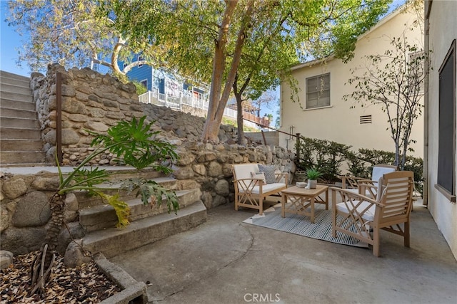 view of patio / terrace with outdoor lounge area