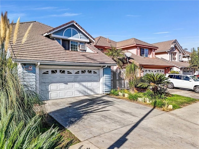 front of property featuring a garage