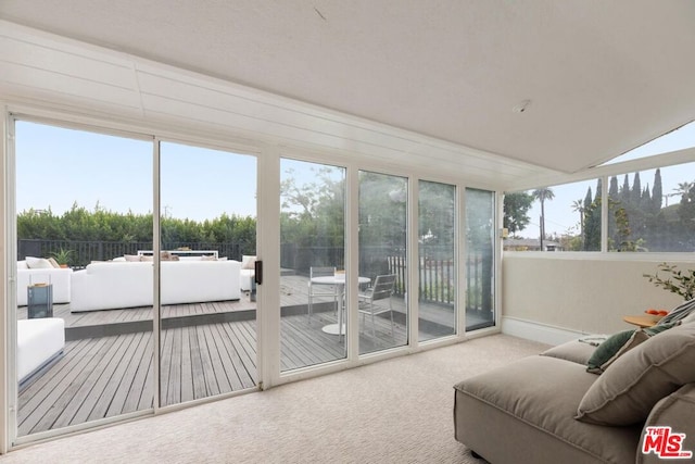 sunroom with a healthy amount of sunlight