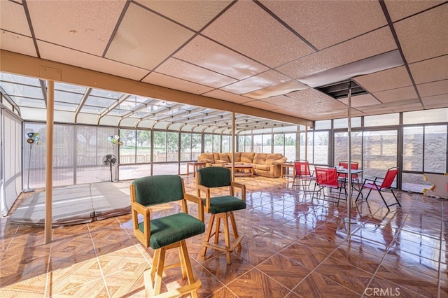 view of sunroom / solarium