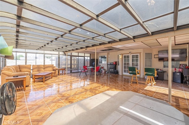 view of sunroom / solarium