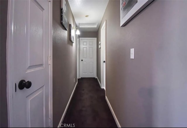 hallway with baseboards