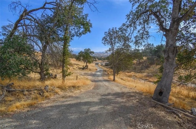 view of road featuring a rural view