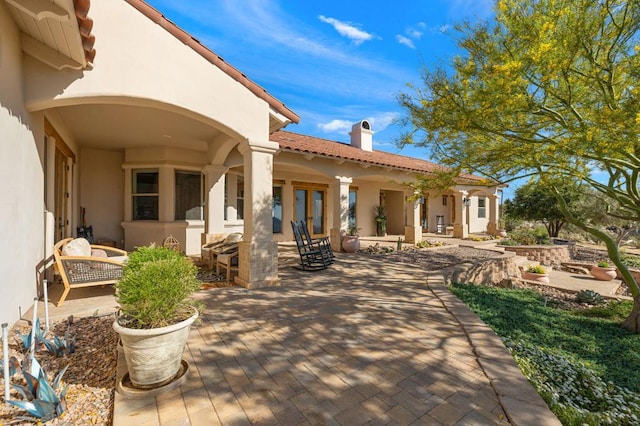 view of patio / terrace with french doors