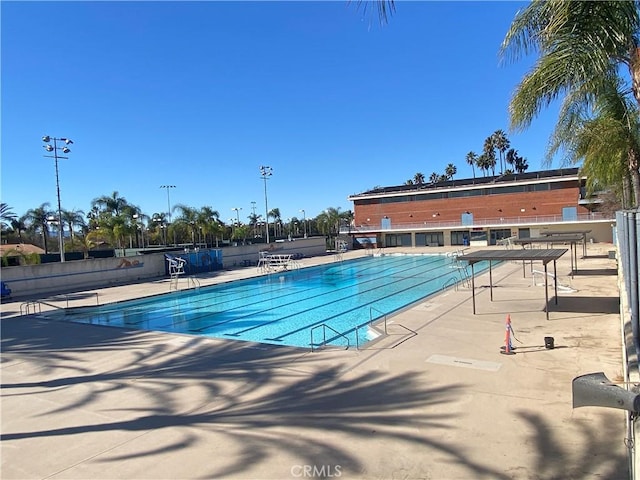 view of pool with a patio area