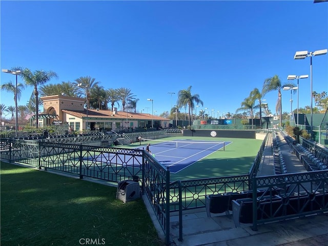 view of tennis court