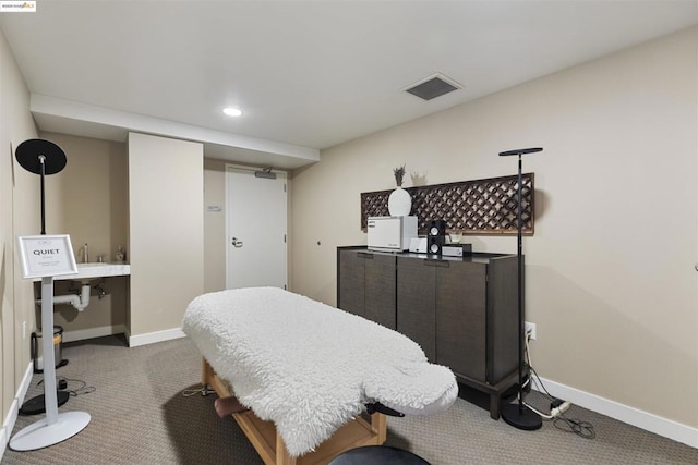 bedroom featuring carpet floors