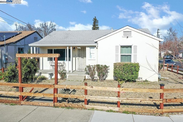 view of front of home