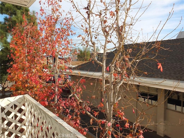 view of property exterior featuring a balcony