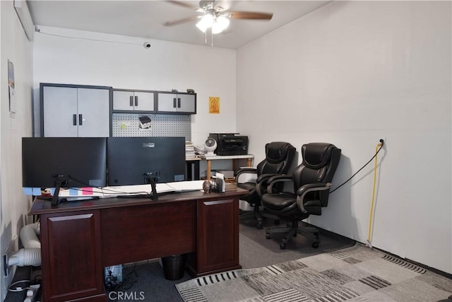 1714 Graybark Ave, Clovis, CA 93619 - carpeted office space featuring ceiling fan