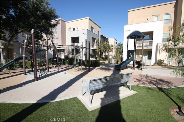 surrounding community featuring a playground