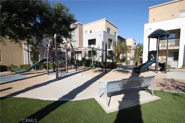 view of home's community with a playground