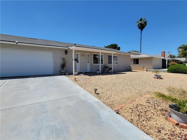 ranch-style house with a garage