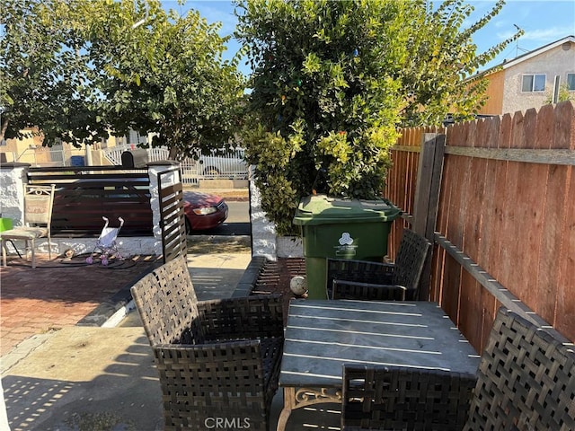 view of yard with a patio