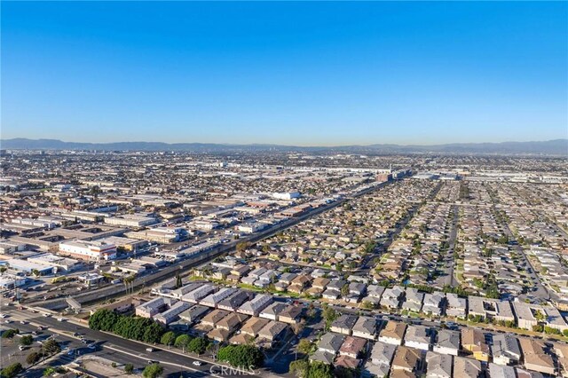 aerial view featuring a mountain view