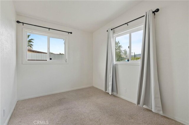 view of carpeted empty room