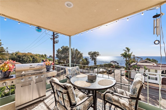 240 Moss St Unit 4, Laguna Beach, CA 92651 - patio / terrace featuring a water view and area for grilling