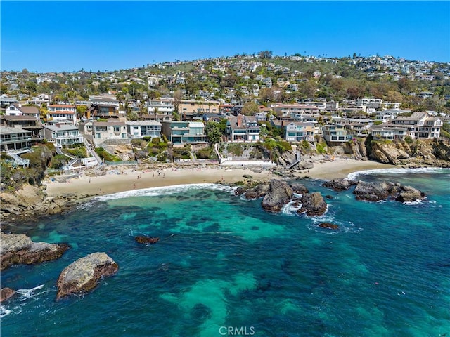 240 Moss St Unit 4, Laguna Beach, CA 92651 - aerial perspective of suburban area with expansive beach