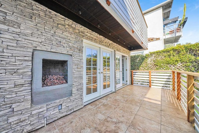 view of patio with french doors