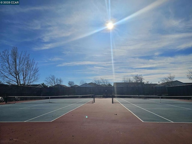 view of sport court