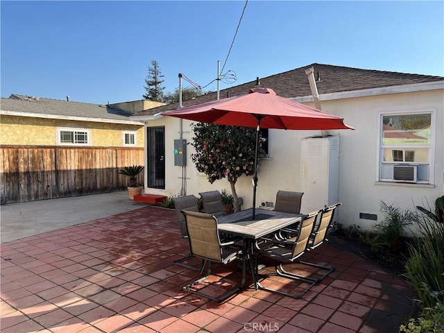 view of patio / terrace featuring cooling unit