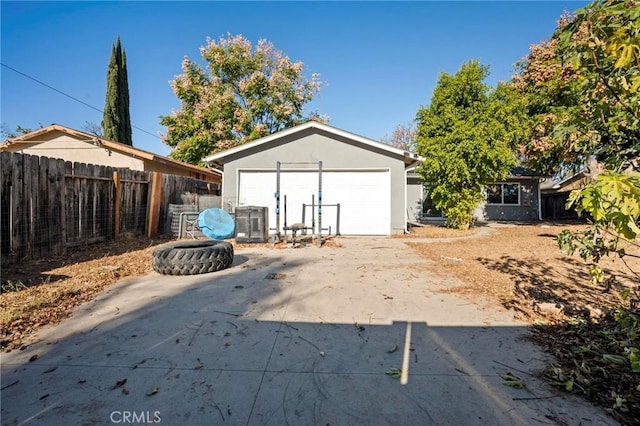 garage featuring central AC