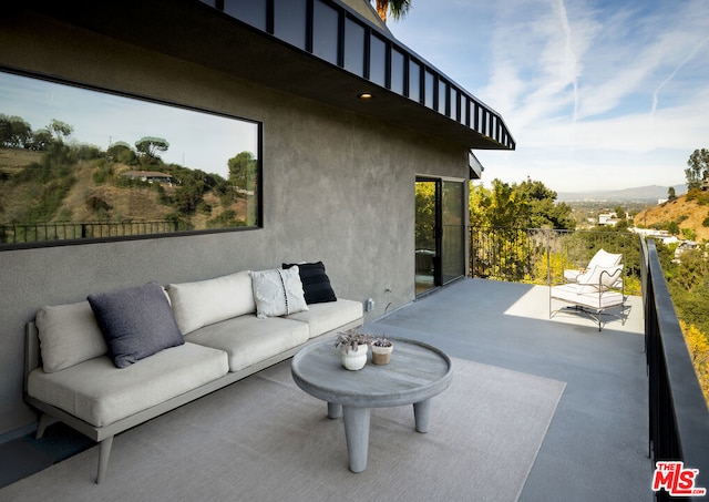 view of patio / terrace with an outdoor hangout area