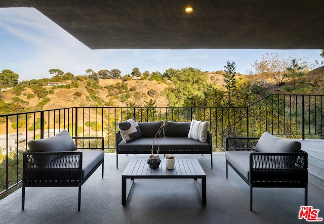 balcony with an outdoor living space