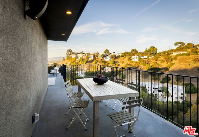 view of balcony