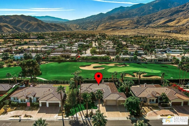 view of home's community with a mountain view