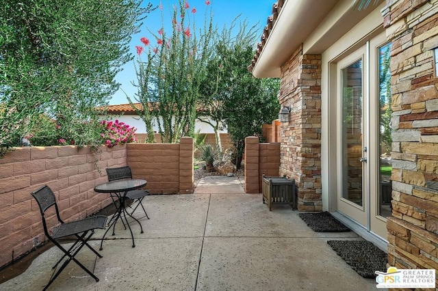 view of patio