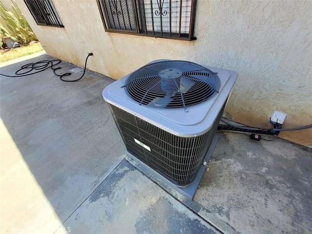 exterior details with central AC unit